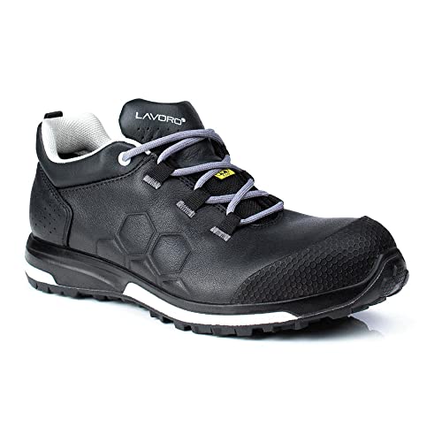 Lavoro 1204.00 TT Range Vader Men Metal Free Shoe, ESD, CE, S3, HRO, SRC, Black, 8 Size