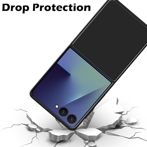 Image of amazon basics Hard Case Cover for Samsung Galaxy Z Flip 7 5G (Black)