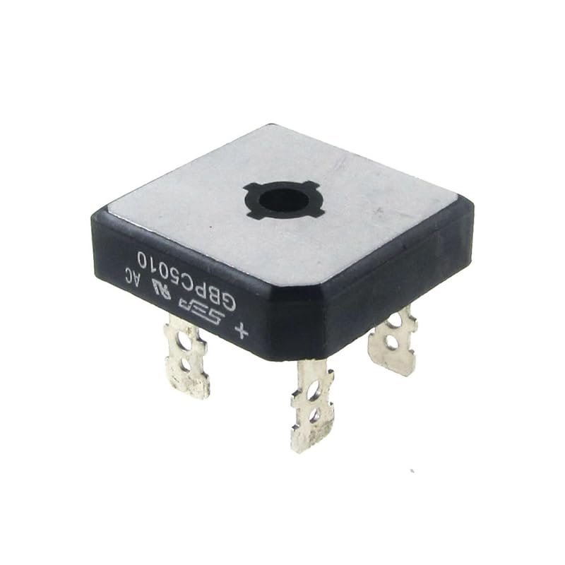 2pcs GBPC5010 1000V 50A Bridge Rectifier High Current Built-in Heat Sink PC5010