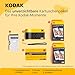 KODAK Mini 2 ERA 4PASS Mobiler Fotodrucker (5,3x8,6cm) Fotodrucker + 8 Blatt im Lieferumfang enthalten + 60-Blatt-Patrone, Schwarz