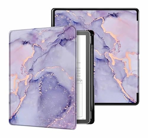 Image of ProElite Case Cover for Kindle Scribe 10.2 inch Case, Slim Smart Flip case Cover for Amazon Kindle Scribe 10.2 inch with Pen Holder, Marble Purple