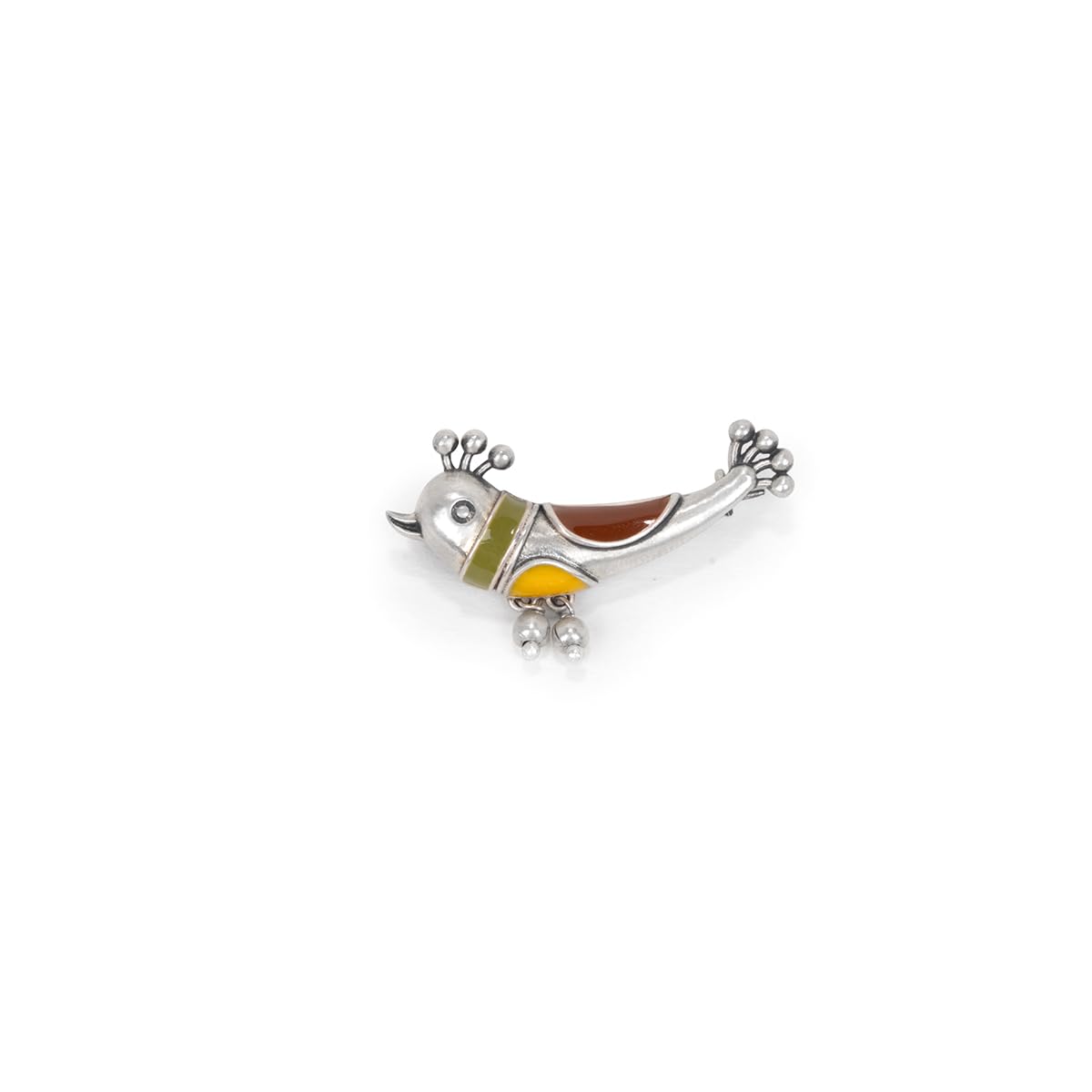 shaya by CaratLane Paakhi Brooch in Oxidised 925 Silver for Women-picture-11