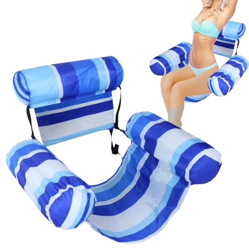 Silla de piscina inflable, hamaca hinchable para piscina, para ríos, lagos, playas, fiestas, vacaciones, viajes, vacaciones, descansos, fines de semana, reuniones, al aire libre
