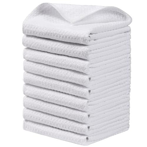 JOYMOOP Microfiber Cleaning Cloth, 9 Piece Set, Small, White