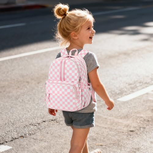 Image of LOIDOU Backpack for Girls 4-6, 15 inch Cute Kids Backpack for Toddler Preschool Gifts (pink)