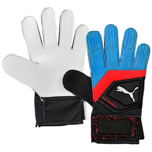 PUMA Mens One Grip 4 Goalkeeper Gloves Soccer Cleats - Black - Size 10