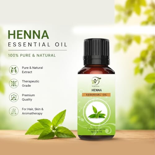 Image of VIRTUAL ESSENTIAL OIL (15 ml (Pack of 1), Henna)