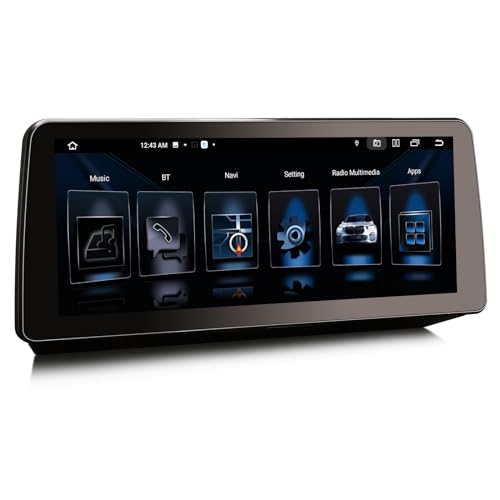 Erisin 12.3 8-Core 8GB+128GB Android 14 Radio de Coche Estéreo Navegación de Automóvil para BMW Serie 5 E60 E61(2005-2008) Sistema CCC CarPlay Android Auto Bluetooth 5.0 WiFi IPS OEM Canbus iDrive 2K