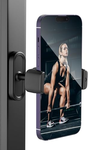 Image of SHOPEE Magnetic Gym Phone Holder 360Adjustable Magnetic Phone Holder Gym Magnet Mount for Gym Compatible with 4.7-6.5 inch Smartphones