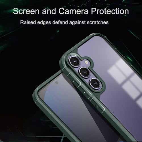 Image of KARWANBack Cover |Shockproof Bumper Case | Full Camera Protection | Raised Edges | Super Soft Side TPU | Bumper Case for Samsung Galaxy S23 -Green