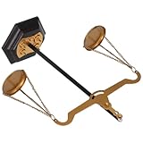 Reflet de l'esthétique métallique : la balance à la texture métallique révèle une esthétique moderne et épurée, apportant une touche d'élégance à votre intérieur. objet décoratif, balance