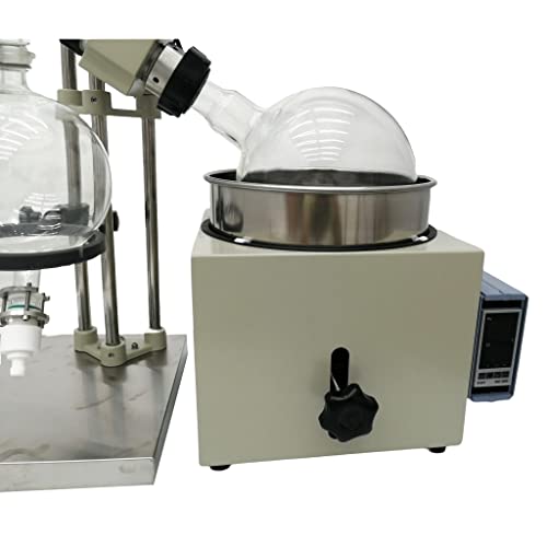 Techtongda Rotary Evaporator, Lab Evaporator With Manual Lifting Rotavapor, Digital Heating Bath, 2L / 5L Rotary Evaporator Rotavapor 110V (5L 0-90 R/Min Speed Re501) #TOP4