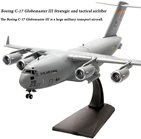 1/200 Scale Military Model USAF C-17 Globemaster III Tactical Transport Aircraft Diecast Metal Plane Model Toy