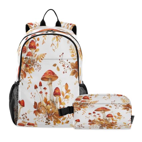Sac à dos étudiant champignon blanc soulageant le dos des enfants