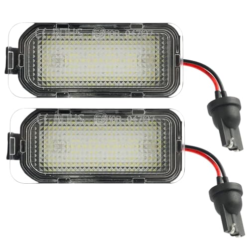 Supecesorio Juego de 2 luces de matrícula, LED Luz de matrícula, Luz de la Placa del Auto, para Ford Fiesta, Focus, S-Max, C-Max, Mondeo, Kuga, Galaxy, Jaguar XJ