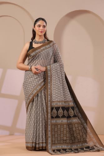 Image of TAMAIRA FASHION Mulmul Pure Cotton Saree For Woman |Office Wear Daily Wear Sarees For Women Without Blouse Piece(Available in 19 Colours)