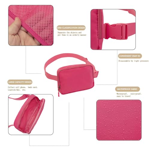 Image of Belt bag Fanny pack crossbody bags for women Everywhere belt bag (ROSY)