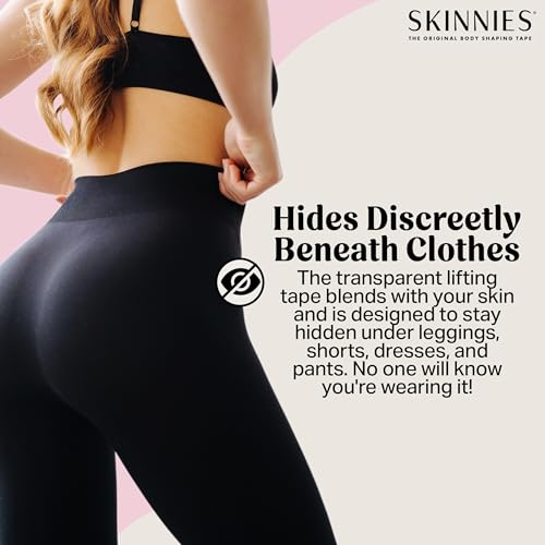 Skinnies Bottom Tape - Patented & Made in USA - Instantly Lift Butt (5 Pairs)4