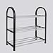 SNAWEN étagère à Chaussures en Aluminium en métal Cintre à Chaussures Chaussures étagère de Rangement Organisateur Maison Accessoires Armoire Meubles 3/4 Niveau-Une_3 Niveaux