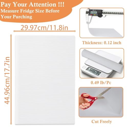 Alfombra impermeable para nevera y estantes de refrigerador lavables para proteger tus muebles 6