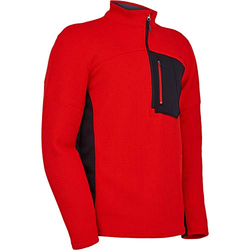 Image of Spyder Men's Bandit Hybrid 1 /2 Zip Fleece Ski Mid Layer Sweater Jacket