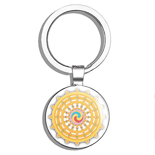 PRS Vinyl Wheel Of Dharma Buddhism Symbol Double Sided Stainless