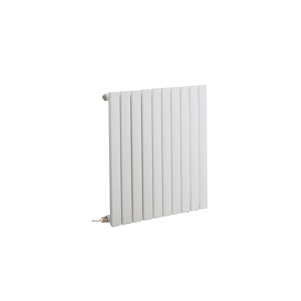 Milano White Capri 600W Horizontal Single Flat Panel Electric Radiator - 635Mm X 590Mm