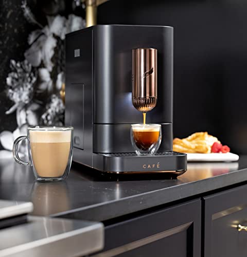 Café Affetto Automatic Espresso Machine | Brew In 90 Seconds | 20 Bar Pump Pressure For Balanced Extraction | Five Adjustable Grind Size Levels | Wifi Connected For Drink Customization | Matte Black #TOP1