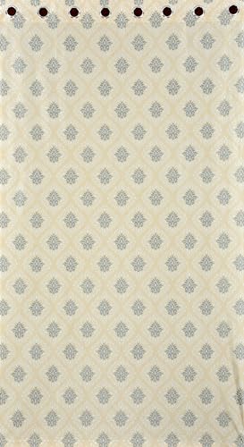 Image of Polyester Nexus Design Printed Room Darkening Window Curtains 5 Feet Set of 2 | Blackout Curtains for Bedroom Living Room Decor - Cream