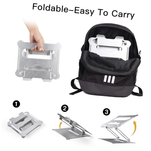 Soporte portátil plegable ajustable para laptop de aluminio miniatura 5
