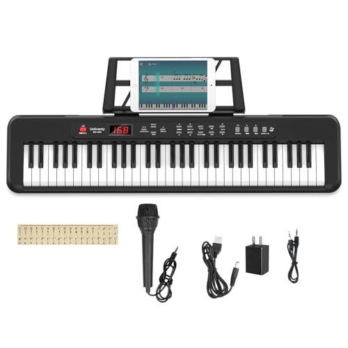 電子ピアノ 61鍵盤 電子キーボード キーボード ピアノ 60デモ曲 200音色 200リズム内蔵 電子キーボード LCDディスプレイ搭載 初心者 持ち運び 軽量 電子ピアノ 日本語で表記 日本語取扱説明書