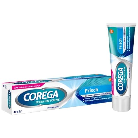 Corega Ultra Haftcreme Frisch für Zahnersatz/dritte Zähne, 1x40g Cover