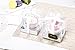 Clear Plastic Cupcake Box With Gift Ribbon Lovely Stickers and Silver Inserts Wedding Party Favor Boxes 3.5 Inch -12 Sets