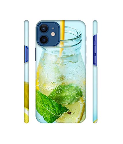 Image of Amazon Brand - Solimo Designer Lemon Juice 3D Printed Hard Back Case Mobile Cover for Apple iPhone 12 Mini