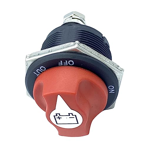 JECOMPRIS Car Battery Quick Disconnect Switch 12v-24v Main Power Cut-Off Isolator for