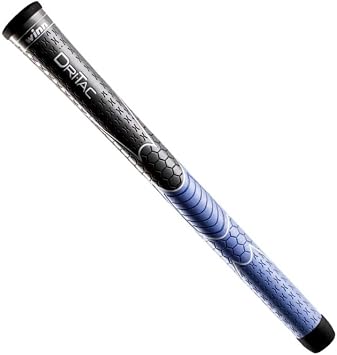 Winn Golf DriTac Non-Slip Cushioned Grip, Moisture-Wicking, Shock Absorption, AVS Technology, Gray/Lit Blue