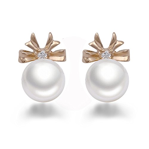 Preisvergleich Produktbild Original McPearl Diamant Akoya Perlen Ohrringe. Top Qualität aus Deutschland.