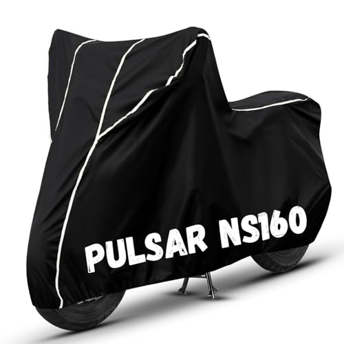 Image of Bike Cover for Pulsar NS160 100% Waterproof, Dustproof & Scratch Resistant| Fully Bottom Elastic UV Resistant Heavy Duty Body Cover | All Weather Outdoor Use