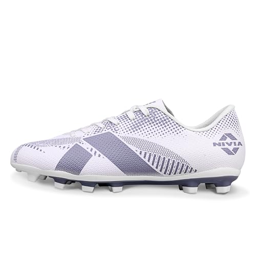 Image of Nivia Arctic Football Studs for Men, Lightweight TPU Skin Upper, Die‑Cut EVA Sockliner, Dual Color TPU Studded Sole, Ideal for Training & Match Cleats