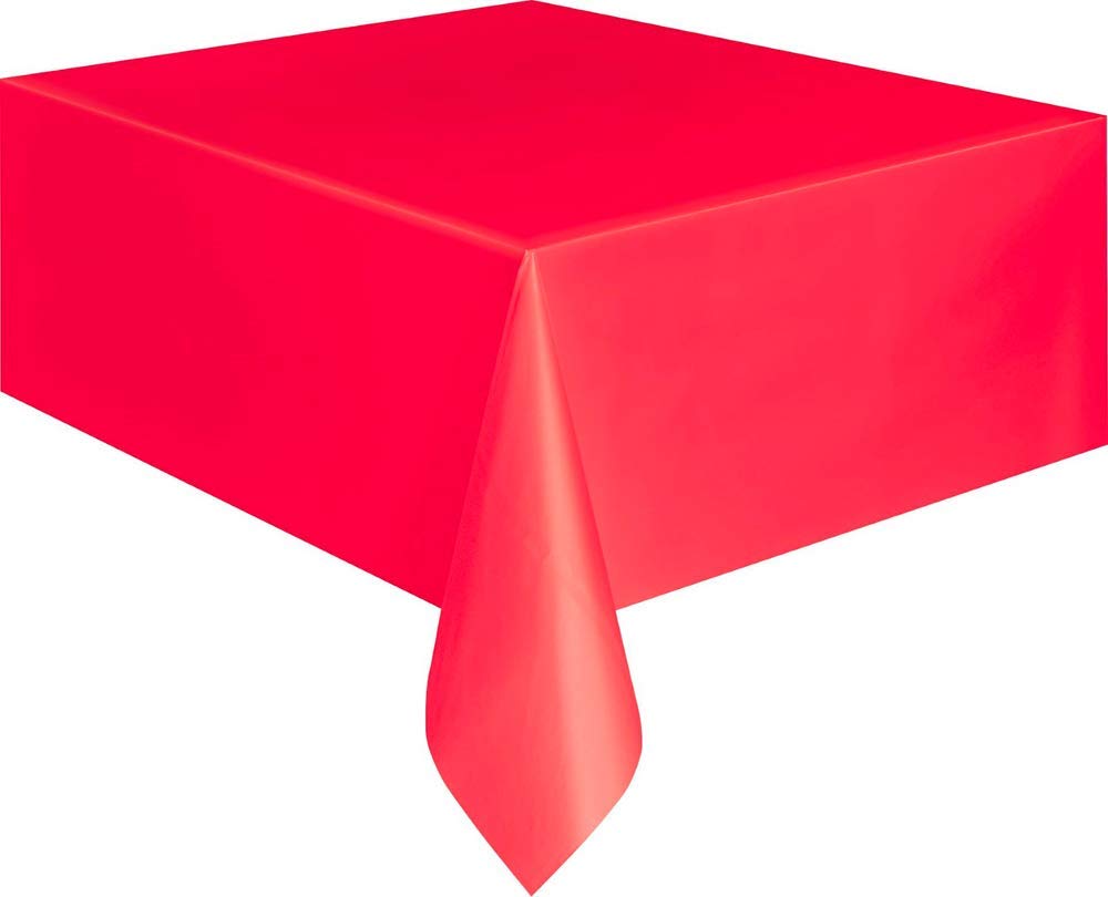 HoitoDeals 183x137 Plastic Rectangle Table Cover For Tableware Indoor Outdoor Party
