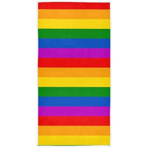 Rainbow Flag Hand Towels for Various Uses Cover