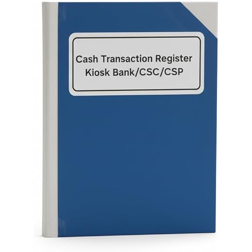 Cash Transaction Register Book 100 Pages