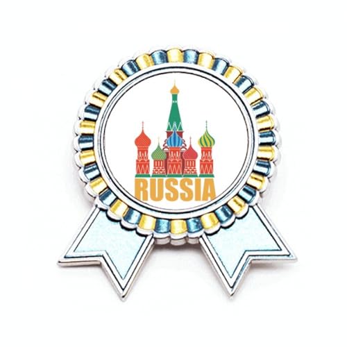 Broche cathédrale russe Moscou en métal M pour accessoiriser vos foulards