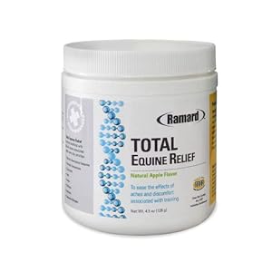 Ramard Total Equine Relief – Total Horse Joint Supplement for Equine Relief Powder, Tendon & Joint Health, Alleviating Swelling & Discomfort, Boosting Performance & Training 1 Jar Apple Flavor 4.5oz