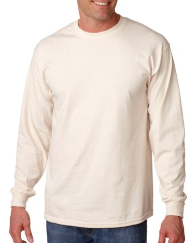 Image of Gildan Men's Heavy Cotton Long Sleeve T-Shirt, Style G5400, 2-Pack