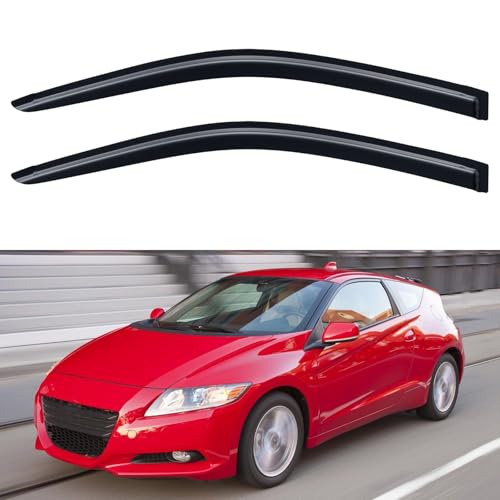 Image of Window Visors Rain Guards for 2011-2016 Honda CR-Z, Out-Channel Window Vent Wind Deflectors Visors Shades for 11-16 Honda CRZ