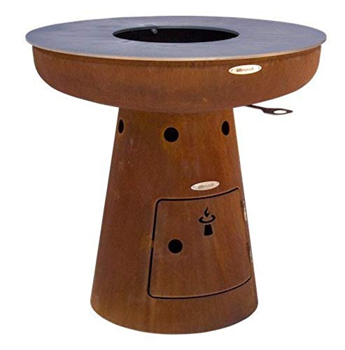 Remundi Fire Bowl BBQ Grill and Patio Heater - Nero L105