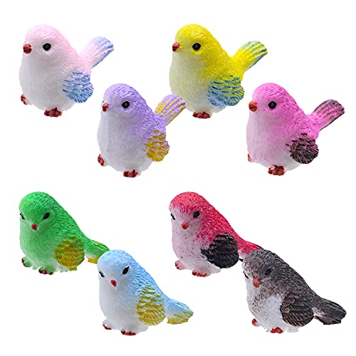 KRISMYA Dekorative Vogelfiguren, Miniatur-Vogel zum Basteln Cover