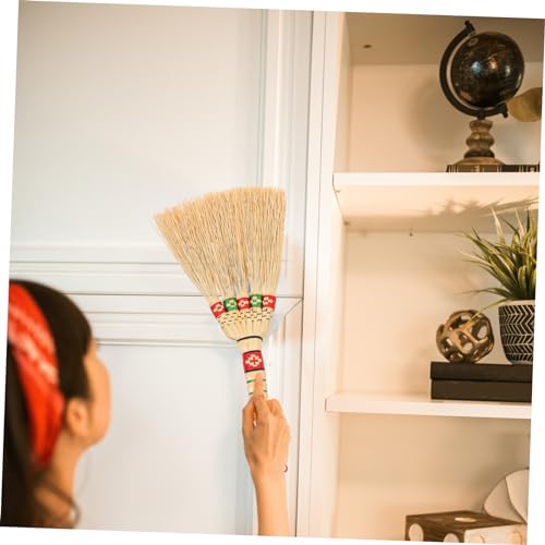 BESTYASH Handgefertigter Maisbesen mit Kurzem Griff Robuster Desktop Reinigungsbesen für Zuhause zum Staubwischen von Möbeln Autos und Reinigungswerkzeug – Bild 6