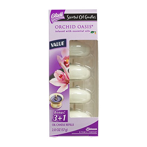 Buy Glade Scented 3 Oil Candle Refills Orchid Oasis Online at Low
